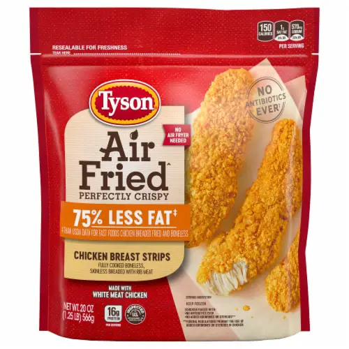 Tyson Air Fried Perfectly Crispy Chicken Breast Strips, 20 oz